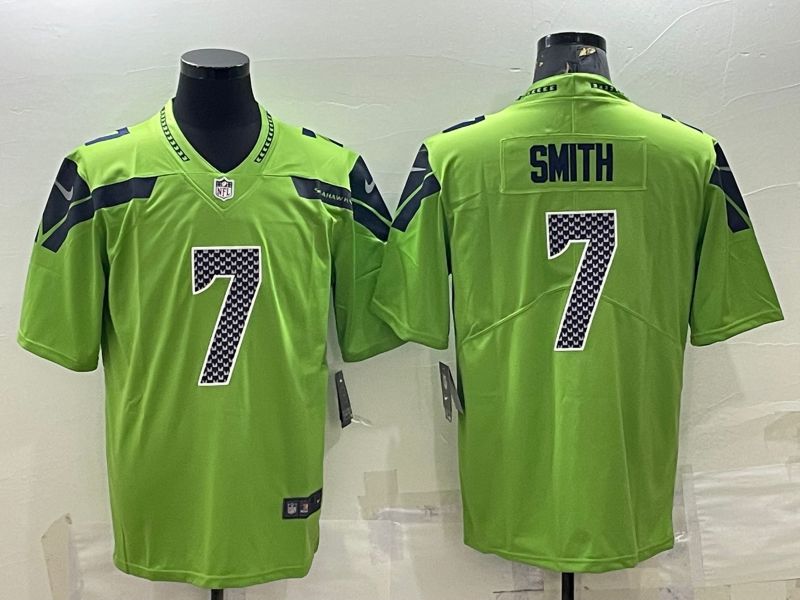 Men Seattle Seahawks 7 Smith Green 2022 Nike New Vapor Untouchable Limited NFL Jersey